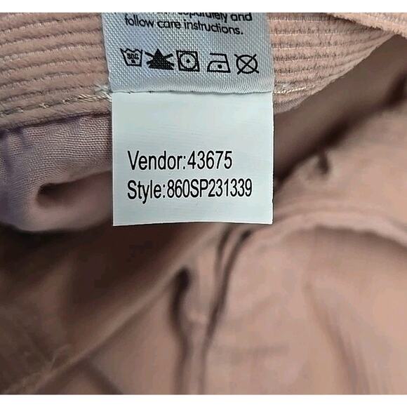 NWT Pacsun Womens Wide Leg High Waist Corduroy Pants Sz 26 Lennox Sand Pink - Picture 13 of 14